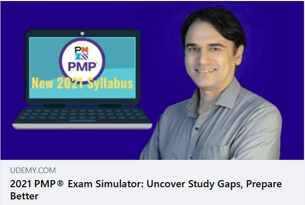 PMP simulator for the new PMP exam 2021 @Udemy (discount price)