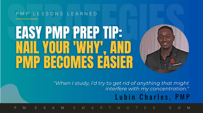 Nail your WHY, PMP becomes easier, says Lubin Charles